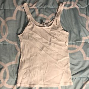 H&M White Ribbed Tank